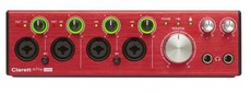 Focusrite Clarett 4Pre USB Audio Interface (Red)