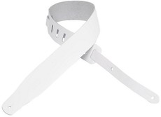 Levys M26-WHT 2.5 Inch Genuine Leather Guitar Strap (White)