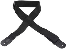 Levys M8POLY-BLK Classic Series 2 Inch Polypropylene Guitar Strap with Polyester Ends (Black)