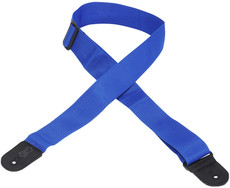 Levys M8POLY-ROY Classic Series 2 Inch Polypropylene Guitar Strap with Polyester Ends (Blue)