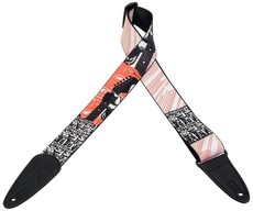 Levys MPA2-020 2 Inch Sublimation Printed United We Stand Revolutionary Art Polyester Guitar Strap (Multicolour)