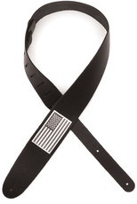 Planet Waves 25PLOO 2.5 Inch Icon Collection Grey American Flag Guitar Strap (Black)