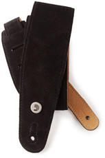 Planet Waves 25SS00-DX 2.5 Inch Suede Instrument Strap (Black)