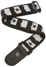 Planet Waves 50C01 2 Inch Woven Rock Star Guitar Strap (Black and White)