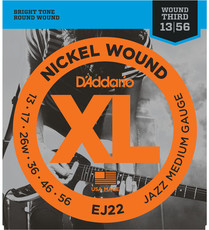 D'Addario EJ22 13-56 Nickel Wound Jazz Medium Electric Guitar Strings