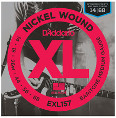 D'Addario EXL157 14-68 Nickel Wound Medium Baritone Electric Guitar Strings