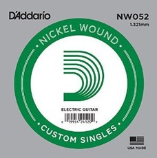 D'Addario NW052 .052 XL Nickel Wound Single String