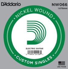 D'Addario NW066 .066 XL Nickel Wound Single String