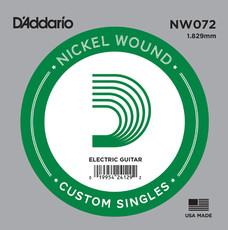 D'Addario NW072 .072 XL Nickel Wound Single Electric Guitar String