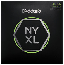 D'Addario NYXL45105 45-105 NYXL Super Light Top Medium Bottom Long Scale 4 String Bass Guitar Strings