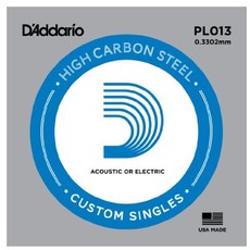 D'Addario PL013 .013 Single Plain Steel Single String