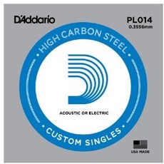 D'Addario PL014 Single Plain Steel String