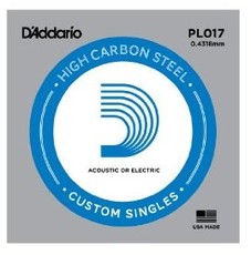 D'Addario PL017 .017 Single Plain Steel Single String