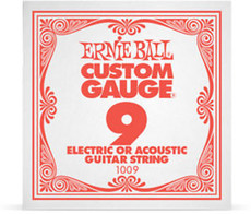 Ernie Ball 1009 .009 Plain Steel Single String