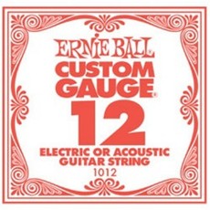 Ernie Ball 1012 .012 Plain Steel Single String