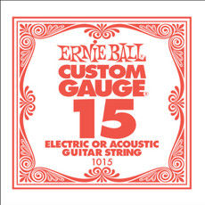 Ernie Ball 1015 .015 Plain Steel Single String