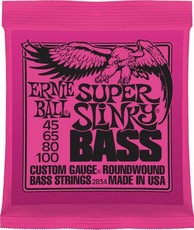 Ernie Ball 2834 Super Slinky 45-100 Nickel Wound Bass Guitar Strings
