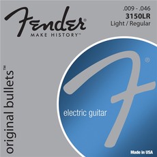 Fender 3150LR Original Bullets Pure Nickel 9-46 Bullet Ends Electric Guitar Strings