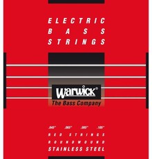 Warwick 42200 M 4 Red Label Series 45-105 4 String Stainless Steel Bass Guitar Strings
