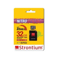 Strontium 32GB Nitro MicroSD Card 85MB/s With Adapter