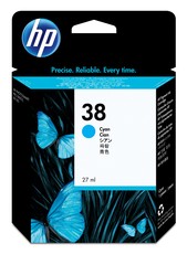 HP 38 Cyan Pigment Original Ink Cartridge