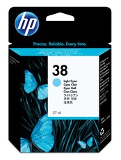 HP 38 Light Cyan Pigment Original Ink Cartridge