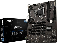 MSI H310-F PRO LGA 1151 (300 Series) Intel H310 HDMI SATA 6Gb/s ATX Intel Motherboard