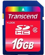 Transcend 16GB Class 2 SDHC Card