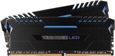 Corsair - VENGEANCE LED 16GB (2 x 8GB) DDR4 DRAM 2666MHz C16 Memory Module Kit - Blue LED