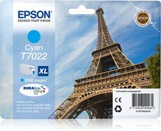 Epson - Ink - T7022 - Cyan Xl- Eiffel Tower - Wp4000/4500