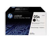 HP 05A Dual Pack LaserJet Black Print Cartridge