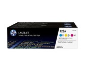 HP 128A 3-pack Cyan/Magenta/Yellow Original LaserJet Toner Cartridges