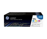 HP 125A 3-pack Cyan/Magenta/Yellow Original LaserJet Toner Cartridges