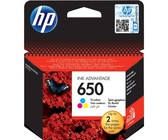 Genuine HP 650 Tri-colour Ink Cartridge (CZ102AE)