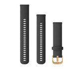 Garmin Quick Release Band Black silicone silver buckle (20mm)