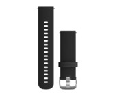 Garmin Quick Release Band Black silicone silver buckle (20mm)