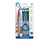 Staedtler Triplus Permanent Markers Bullet Tip - Blister of 4