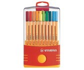 Stabilo Point 88 0.4mm Fibre Tip Pens ColorParade (Plastic Box of 20)