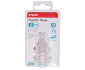 Pigeon - Slim Neck Peristaltic Nipple L Hole - 2 Piece