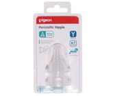 Pigeon - Slim Neck Peristaltic Nipple L Hole - 2 Piece