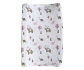 Changing Mat Cover - Grey Polka