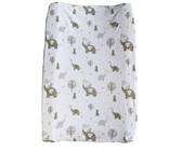 Changing Mat Cover - Grey Polka