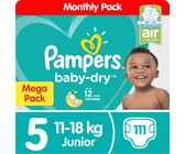 Pampers Baby Dry - Size 4+ Twin Giant - 2x70 Nappies