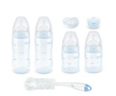NUK FC+ Temperature Control 4 Bottle Crate StarterPackSTD-Sil Teat-Tulip