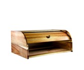 Regent Kitchen - Acacia Roll-Top Bread Box