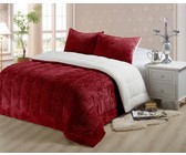 Nambithi 3 Piece Sherpa Flannel Quilt