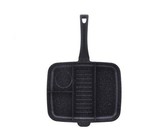 Royalty Line 32cm Marble Coating 4-in-1 Grill & Fry Pan - Black
