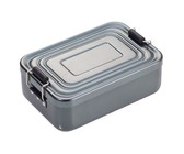 Troika Lunchbox with Clip-Lock - Aluminium