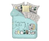 Linen Boutique - Stylish Kids Duvet Cover 3pc Set - Little Dino