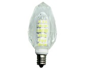 5 Watt Epistar LED Candle Bulb with Crystal Cover in Warm White